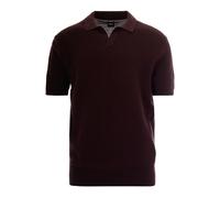 Boss Black- Polo de punto estructurado H-Natalo- Tops- Hombre- Marrón- L- Polo de punto estructurado H-Natalo