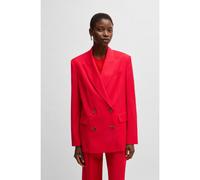 BOSS Blazer cruzado oversize fit en lana virgen - StyleJovana-DB2, 50530837 Rojo 34
