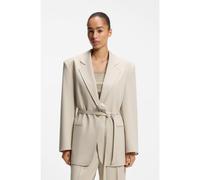 BOSS Blazer oversize fit con cinturón - StyleC_Jalara, 50553592 Beige claro 34