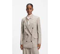 BOSS Blazer regular fit de lana a cuadros con elástico - StyleJukana1, 50555334 Beige estampado 40