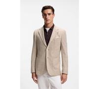BOSS Blazer regular fit de lino estampado - StyleL-Jeff-J-2PP-253, 50560810 Beige 46
