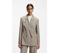 BOSS Blazer regular fit en lana virgen italiana con elasticidad - StyleJaleto14, 50572078 Beige claro 44
