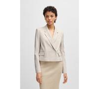 BOSS Blazer regular fit en tejido elástico jaspeado - StyleJaleto6, 50537449 Beige claro 40
