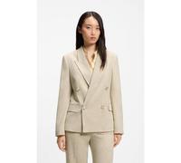 BOSS Blazer regular fit en tejido flameado con textura - StyleJaleto9, 50566373 Beige claro 32