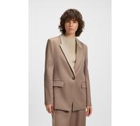BOSS Blazer relaxed fit con solapas en bloques de color - StyleJanka6, 50543409 Marrón claro 32