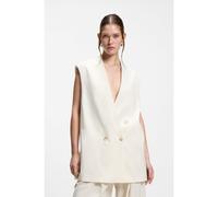 BOSS Blazer relaxed fit sin mangas de lana - StyleJawikiri, 50558293 Blanco 42