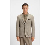 BOSS Blazer slim fit con micromotivo - StyleC-Hanry-J-252, 50551585 Marrón claro 46