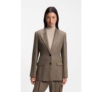 BOSS Blazer slim fit con textura - StyleJonahsa, 50568833 Marrón estampado 42