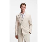 BOSS Blazer slim fit de algodón y lino a rayas - StyleC-Hanry-J-DB-262, 50561938 Beige claro 56