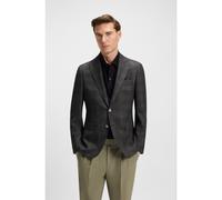 BOSS Blazer slim fit de lana virgen a cuadros - StyleH-Hutson-251, 50545891 Negro estampado 58