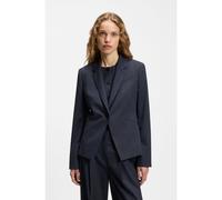 BOSS Blazer slim fit de lana virgen jaspeada - StyleJia9, 50542010 Azul oscuro 36