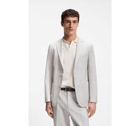 BOSS Blazer slim fit de lana virgen y algodón a cuadros - StyleC-Hanry-263, 50567566 Natural 106