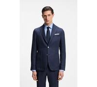 BOSS Blazer slim fit de lino con microestampado - StyleC-Hanry-262, 50561902 Azul oscuro 50