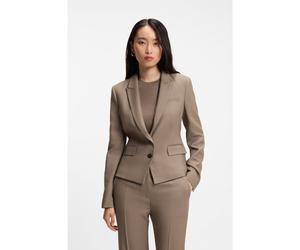 BOSS Blazer slim fit de tejido de gabardina elástico - StyleJia18, 50564479 Marrón claro 40