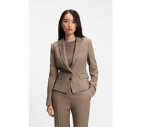 BOSS Blazer slim fit de tejido de gabardina elástico - StyleJia18, 50564479 Marrón claro 46