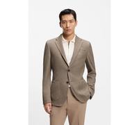 BOSS Blazer slim fit en algodón con microdibujo - StyleL-Heston-J-2PP-253, 50555524 Beige 54