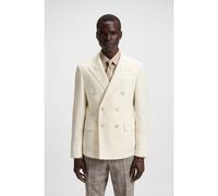 BOSS Blazer slim fit en algodón jaspeado y cashmere - StyleL-Heston-DB-252, 50548555 Blanco 52