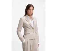BOSS Blazer slim fit en franela jaspeada - StyleJia18, 50567167 Beige claro 46