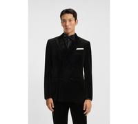 BOSS Blazer slim fit en terciopelo de algodón - StyleH-Hutson-DB-254, 50551547 Negro 44
