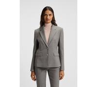 BOSS Blazer slim fit estampado de lana - StyleJia11, 50544333 Gris 44