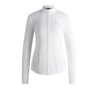 BOSS Blusa de equitación slim fit para exhibiciones con ribetes de cristal - StyleEMMA SHOW BLOUSE GLITTER, B6W0401 Blanco M