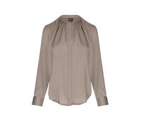 BOSS Blusa en seda elástica con frunces - StyleBanorah, 50571073 Marrón 36