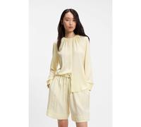 BOSS Blusa en seda elástica con frunces - StyleBanorah, 50571073 Amarillo claro 32