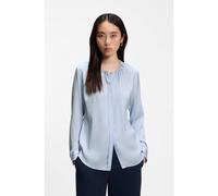 BOSS Blusa en seda elástica con frunces - StyleBanorah, 50571073 Celeste 42