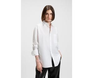BOSS Blusa oversize fit de algodón - StyleSaturday_1, 50543800 Blanco 38