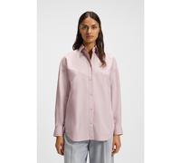 BOSS Blusa oversize fit en popelín de algodón - StyleC_Bostaffa, 50543546 Rosa claro 40