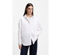 BOSS Blusa oversize fit en popelín de algodón - StyleC_Bostatta, 50553890 Blanco 32