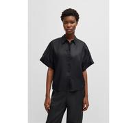 BOSS Blusa oversize fit en ramio - StyleC_Bisenas, 50537918 Negro 40