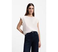 BOSS Blusa regular fit con cierre de ojo de cerradura en la espalda - StyleC_Irnette, 50543548 Natural 42