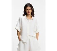 BOSS Blusa regular fit con puños enrollados - StyleC_Bisenas, 50559261 Blanco 40