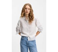 BOSS Blusa regular fit con raya quebrada - StyleBertyna_Monday, 50557303 Blanco estampado 34