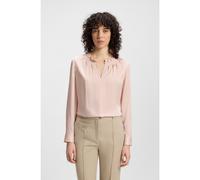 BOSS Blusa regular fit de seda con elástico - StyleBanorah1, 50548224 Rosa claro 40