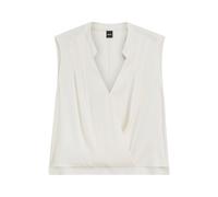 BOSS Blusa regular fit de seda con elástico - StyleBasina, 50548238 Blanco 36