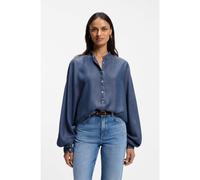 BOSS Blusa relaxed fit con efecto denim y mangas kimono - StyleC_Betta, 50559053 Azul 34