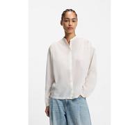 BOSS Blusa relaxed fit en voile de algodón puro - StyleC_Bizzan, 50540396 Blanco 36