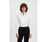 BOSS Blusa slim fit de algodón - StyleBashinah, 50499433 Blanco 40