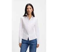 BOSS Blusa slim fit de popelín de algodón de planchado fácil - StyleBurbel, 50553701 Blanco 34