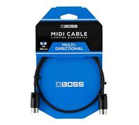 BOSS BMIDI-PB1 - 30cm/1ft - Compacto cable MIDI con conectores multidireccionales, perfecto para pedaleras y todas las aplicaciones MIDI