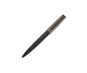 BOSS Bolígrafo cepillado con ribete de color cámel - StyleBallpoint pen Gear Balance, 58465135 Gris oscuro pcs.