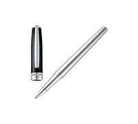 BOSS Bolígrafo de gel cromado con capuchón lacado en negro - StyleRollerball pen Essential Classic Black &, 58837083 Tono plateado pcs.