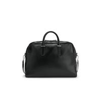BOSS Bolsa de viaje de piel con logo grabado - StyleMadison-B1_FS_Holdal, 50563921 Negro pcs.