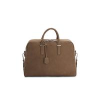 BOSS Bolsa de viaje de piel granulada con llavero extraíble - StyleMadison-B1_Holdall, 50548231 Marrón claro pcs.