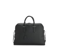 BOSS Bolsa de viaje de piel granulada con logo grabado - StyleMadison-B1_Holdall, 50548231 Negro pcs.