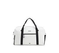 BOSS Bolsa de viaje de piel sintética con cremalleras reflectantes - StyleStenson_Big Holdall, 50558367 Blanco pcs.