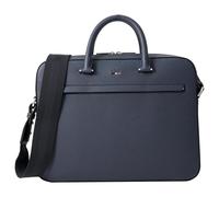BOSS Bolsa Hombre Cuero Símil Martillado Con Logo Ray S Doc Case N 50536498 Azul