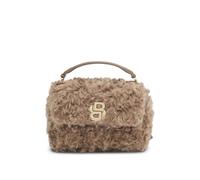 BOSS Bolso bandolera BOSS de peluche con correa de cadena - StyleB_ICON S Sh. Bag FUR, 50552195 Marrón claro pcs.